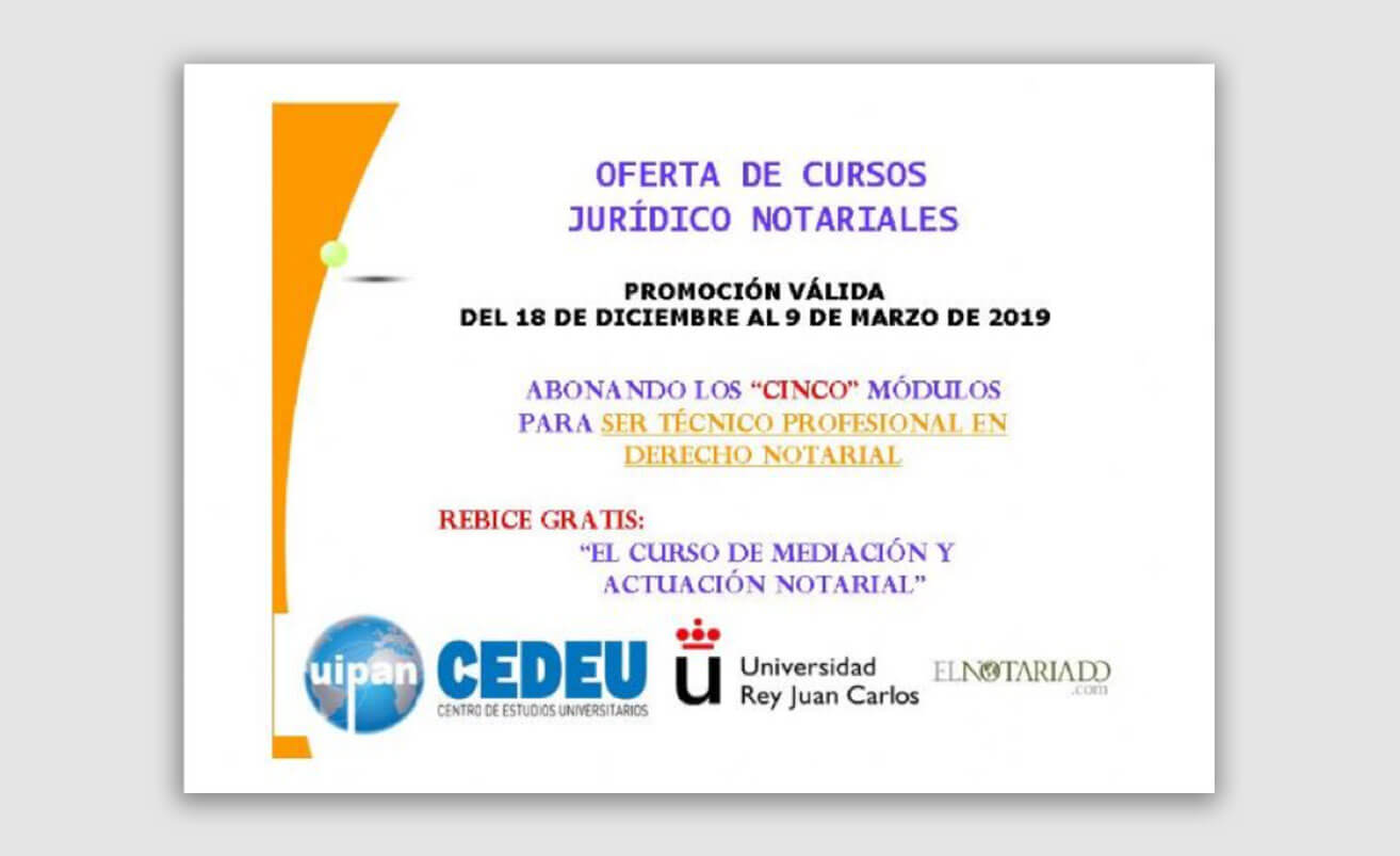 Título universitario de «Técnico universitario profesional en derecho notarial»