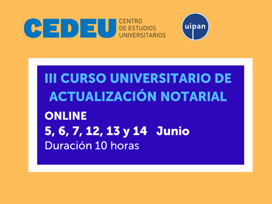 III Curso Universitario de Actualización Notarial 2023